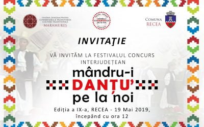 Regulamentul Festivalului Concurs „MÂNDRU-I DANȚU PE LA NOI” ed. IX-a, Recea, 19 mai 2019